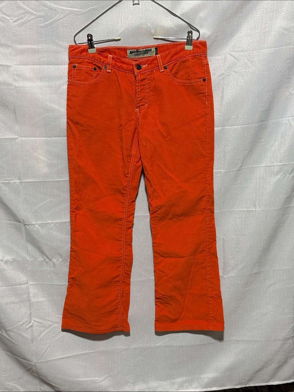 Y2K American Eagle Orange Bootcut Corduroys